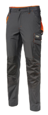 Pantalone LOGICA PAPETE/4, estivo, Super Stretch,traspirante, elastico,tasche frontali con zip, colore grigio arancio